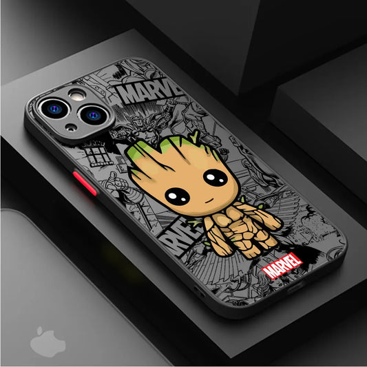 Groot Case for all the Iphones Shockproof Armor Cover